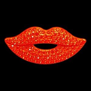 Red Lips Brooch